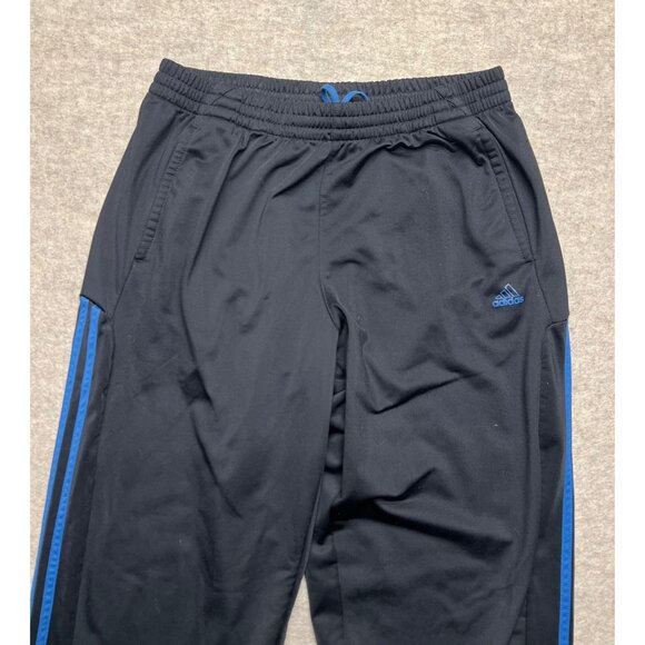Adidas Active 360 Black & Blue Three Stripe Activewear Pants Men's Size Large - Picture 2 of 9